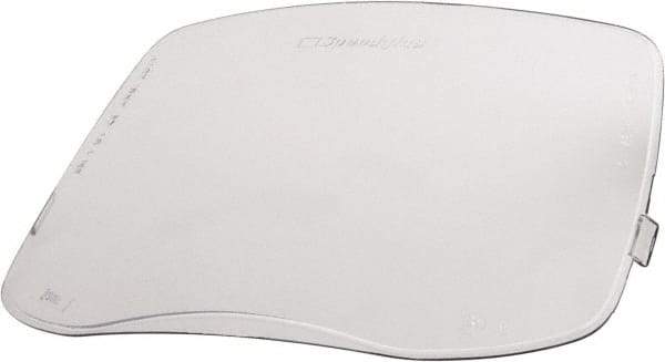 3M - 10.6 Inch Wide x 5.05 Inch High Window, Resin, Outside Protection Welding Plate - 1/8 Inch Thick Window, Clear, Front Mounted - Apex Tool & Supply