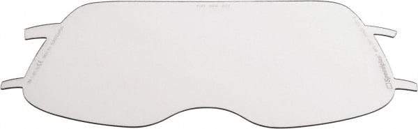 3M - 8" Wide x 4" High, Polycarbonate Replacement Visor - 0.06" Thick, Clear, Front-Mounted - Apex Tool & Supply