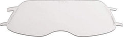 3M - 8" Wide x 4" High, Polycarbonate Replacement Visor - 0.06" Thick, Clear, Front-Mounted - Apex Tool & Supply