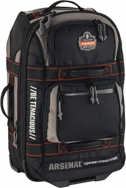Ergodyne - 3,790 Cubic Inch, Polyester Empty Gear Bag - 14 Inch Wide x 9 Inch Deep x 22-1 2 Inch High, Black - Apex Tool & Supply
