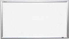 Ability One - 2" High x 40" Wide Porcelain on Steel Magnetic Marker Board - Porcelain, 64" Deep - Apex Tool & Supply