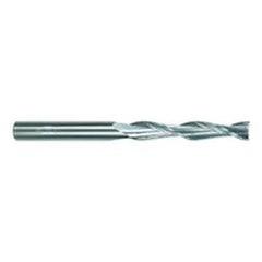1 Dia. x 6 Overall Length 2-Flute Square End Solid Carbide SE End Mill-Round Shank-Center Cut-Uncoated - Apex Tool & Supply