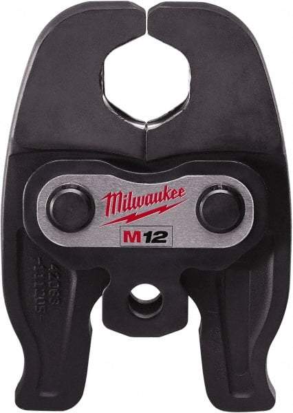 Milwaukee Tool - 1 to 1-1/4 Inch Jaw Range, Presser Replacement Jaw - For Use with M12 FORCE LOGIC Press Tool - Apex Tool & Supply