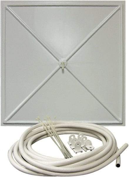 InBrella - 2' Diam, Square Pannel Leak Diverter - 2' Long x 2' Wide, White - Apex Tool & Supply