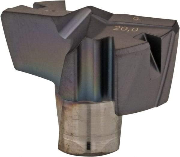 Iscar - Series FCP, 0.787" Diam Grade IC908 Replaceable Drill Tip - Carbide, TiAlN Finish, 20 Seat Size, Through Coolant - Apex Tool & Supply