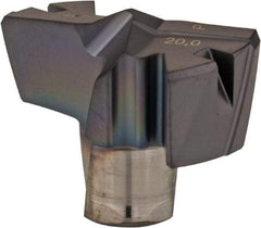 Iscar - Series FCP, 0.787" Diam Grade IC908 Replaceable Drill Tip - Carbide, TiAlN Finish, 20 Seat Size, Through Coolant - Apex Tool & Supply