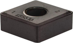 Kennametal - CNGM433 CB2 Grade KB5610 PCBN Turning Insert - TiAlN Finish, 80° Diamond, 1/2" Inscr Circle, 3/16" Thick, 3/64" Corner Radius - Apex Tool & Supply