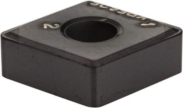 Kennametal - CNGM433 CB1 Grade KB5625 PCBN Turning Insert - TiAlN Finish, 80° Diamond, 1/2" Inscr Circle, 3/16" Thick, 3/64" Corner Radius - Apex Tool & Supply
