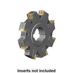 Kennametal - Arbor Hole Connection, 0.359" Cutting Width, 2.042" Depth of Cut, 160mm Cutter Diam, 1.5748" Hole Diam, 10 Tooth Indexable Slotting Cutter - KSSM Toolholder, SP.T 10T3.. Insert, Right Hand Cutting Direction - Apex Tool & Supply