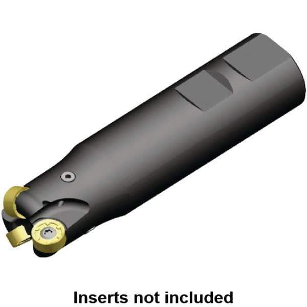 Kennametal - 32mm Cutting Diam, 32mm Shank Diam, 1.26" Max Depth of Cut, Straight Shank Indexable Copy End Mill - 3 Inserts, RN.J 1204M0.. Insert, KDR Toolholder, Through Coolant - Apex Tool & Supply