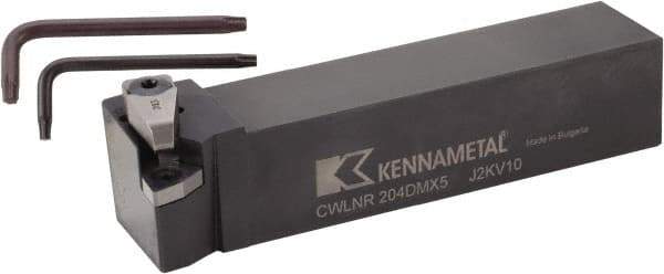 Kennametal - CWLN-MX, Right Hand Cut, -5° Lead Angle, 32mm Shank Height x 25mm Shank Width, Negative Rake Indexable Turning Toolholder - 170mm OAL, WN..0807.. Insert Compatibility, Series MTS - Apex Tool & Supply