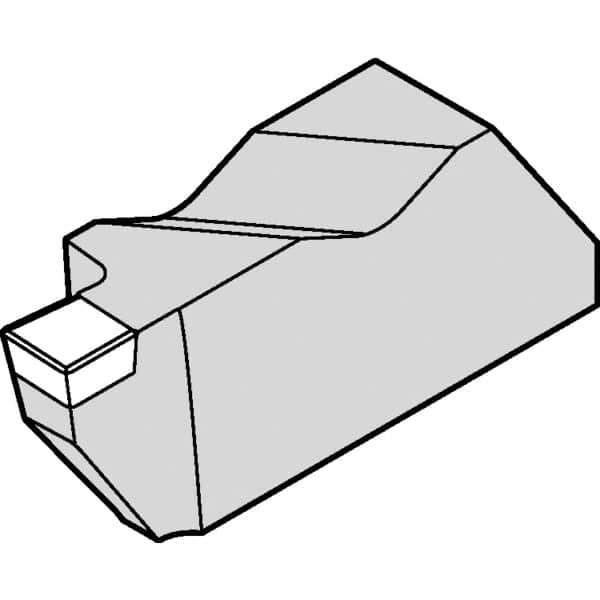 Kennametal - 3M200NG ST Grade KB1630, 2mm Cutting Width PCBN Grooving Insert - 2.39mm Max Depth of Cut, Right Hand, 0.2mm Corner Radius, Uncoated - Apex Tool & Supply