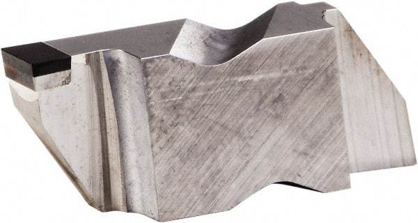Kennametal - 3125NG EST Grade KB1630, 3.18mm Cutting Width PCBN Grooving Insert - 3.81mm Max Depth of Cut, Left Hand, 0.19mm Corner Radius, Uncoated - Apex Tool & Supply