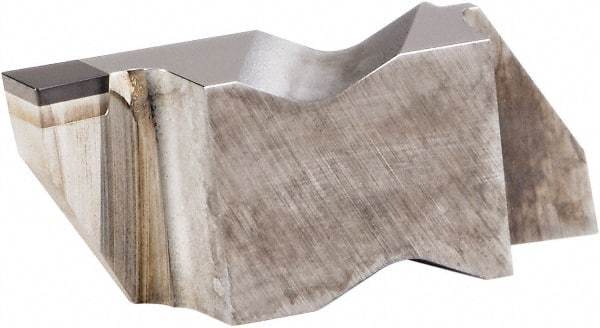 Kennametal - 3094NG EST Grade KB1630, 2.39mm Cutting Width PCBN Grooving Insert - 3.81mm Max Depth of Cut, Left Hand, 0.19mm Corner Radius, Uncoated - Apex Tool & Supply