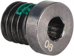 Kennametal - Coolant Lock Screw for Indexable End Mills - M4x0.7 Thread, For Use with Rotary Coolant Adapters - Apex Tool & Supply