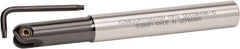 Kennametal - 25mm Cut Diam, 12.5mm Max Depth of Cut, 63/64" Shank Diam, 190mm OAL, Indexable Ball Nose End Mill - 70mm Head Length, Straight Shank, KDMB Toolholder, KDMB 25.. Insert - Apex Tool & Supply