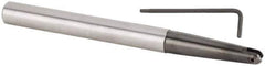 Kennametal - 8mm Cut Diam, 4mm Max Depth of Cut, 8mm Shank Diam, 140mm OAL, Indexable Ball Nose End Mill - 48.5mm Head Length, Straight Shank, KDMB Toolholder, KDMB 08.. Insert - Apex Tool & Supply