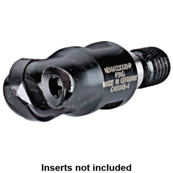 Kennametal - 16mm Cut Diam, 8mm Max Depth of Cut, 35mm OAL, Indexable Ball Nose End Mill - 35mm Head Length, M08 Modular Connection, KDMB Toolholder, KDMB 16.. Insert - Apex Tool & Supply