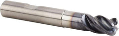 Kennametal - 10mm, 4 Flute, Single End, Solid Carbide, 4mm Corner Radius End Mill - 76mm OAL, 38° Helix, Right Hand Flute, 15mm LOC, Right Hand Cut, 30mm Extended Reach - Apex Tool & Supply