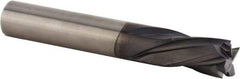 Kennametal - 3/8" Cutting Diam x 1-1/2" Length of Cut, 4 Flute, Compression Spiral Router Bit - Diamond Coated, Right Hand Cut, Solid Carbide, 4" OAL x 3/8" Shank Diam, Double Edge, 25° Helix Angle - Apex Tool & Supply