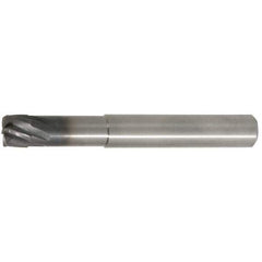 Kennametal - 6mm, 6 Flute, Single End, Solid Carbide, 0.38mm Corner Radius End Mill - 63mm OAL, 20° Helix, Right Hand Flute, 0.2mm LOC, Right Hand Cut, 18mm Extended Reach - Apex Tool & Supply