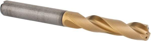 Kennametal - 5/16" 135° Spiral Flute Solid Carbide Screw Machine Drill Bit - Multilayer TiCN Finish, Right Hand Cut, 41mm Flute Length, 79mm OAL, Standard Point, Straight Shank, Through Coolant - Apex Tool & Supply