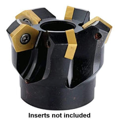 Kennametal - 160mm Cut Diam, 40mm Arbor Hole, 5.5mm Max Depth of Cut, 54° Indexable Chamfer & Angle Face Mill - 10 Inserts, PD.X 1204... Insert, 10 Flutes, Series KMS - Apex Tool & Supply