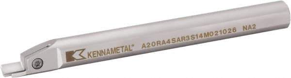 Kennametal - A4SS, Internal, Right Hand, 12mm Max Depth of Cut, 2mm Min Groove Width, Indexable Grooving Tool Holder - A4G0200M2SP02B Insert Compatibility, 20mm Shank Width, 201.45mm OAL, Through Coolant - Apex Tool & Supply