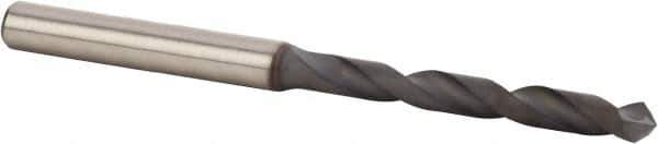Kennametal - 7.2mm 90° Solid Carbide Jobber Drill - Diamond Finish, Right Hand Cut, Spiral Flute, Straight Shank, 91mm OAL, Split Point - Apex Tool & Supply