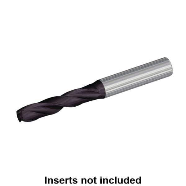 Kennametal - 4.65mm 140° Solid Carbide Jobber Drill - Multilayer TiAlN Finish, Right Hand Cut, Spiral Flute, Straight Shank, 74mm OAL, Standard Point - Apex Tool & Supply