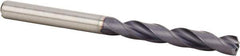 Kennametal - Letter A 140° Solid Carbide Jobber Drill - Multilayer TiAlN Finish, Right Hand Cut, Spiral Flute, Straight Shank, 82mm OAL, Standard Point - Apex Tool & Supply