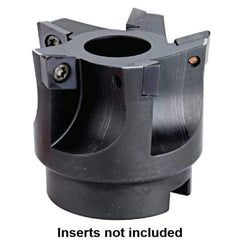 Kennametal - 52mm Cut Diam, 22mm Arbor Hole, 8mm Max Depth of Cut, 95° Indexable Chamfer & Angle Face Mill - 5 Inserts, XD.X 10T3 Insert, 5 Flutes, Series KMS - Apex Tool & Supply