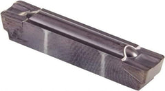 Kennametal - 0600G GMP Grade KCU25, 6mm Cutting Width Carbide Grooving Insert - 4.83mm Max Depth of Cut, Neutral, 0.79mm Corner Radius, AlTiN Finish - Apex Tool & Supply