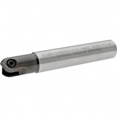 Kennametal - 1" Cut Diam, 1/2" Max Depth of Cut, 1" Shank Diam, 160mm OAL, Indexable Ball Nose End Mill - 44.96mm Head Length, Straight Shank, KDMB Toolholder, KDMB 1000.. Insert - Apex Tool & Supply