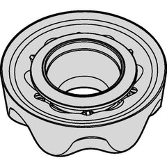 Kennametal - RCGX2006M0 Grade KC725M Carbide Milling Insert - TiN/TiCN/TiN Finish, 1/4" Thick, 20mm Inscribed Circle - Apex Tool & Supply