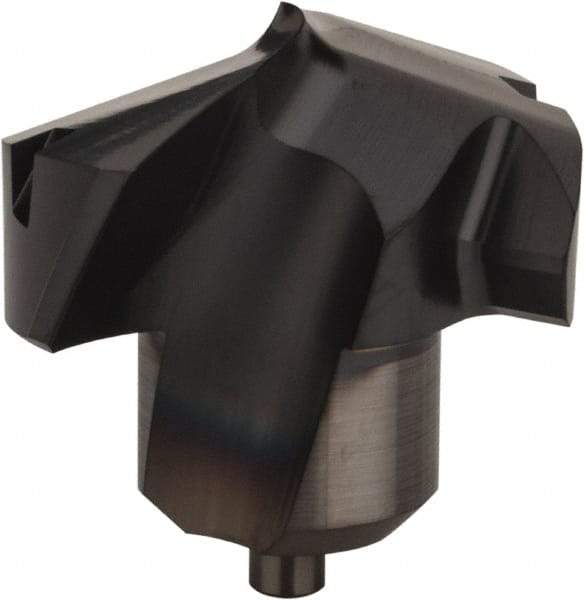 Kennametal - Series KenTIP, 19.05mm Diam Grade KCP15 140° Replaceable Drill Tip - Carbide, AlTiN Finish, X Seat Size - Apex Tool & Supply