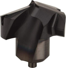 Kennametal - Series KenTIP, 19.05mm Diam Grade KCP15 140° Replaceable Drill Tip - Carbide, AlTiN Finish, X Seat Size - Apex Tool & Supply