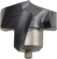 Kennametal - Series KenTIP, 14.6mm Diam Grade KCP15 140° Replaceable Drill Tip - Carbide, AlTiN Finish, S Seat Size - Apex Tool & Supply