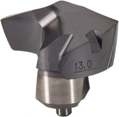 Kennametal - Series KenTIP, 13mm Diam Grade KCP15 140° Replaceable Drill Tip - Carbide, AlTiN Finish, P Seat Size - Apex Tool & Supply