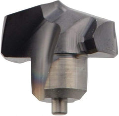 Kennametal - Series KenTIP, 12.8mm Diam Grade KCP15 140° Replaceable Drill Tip - Carbide, AlTiN Finish, O Seat Size - Apex Tool & Supply
