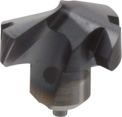 Kennametal - Series KenTIP, 12.4mm Diam Grade KCP15 140° Replaceable Drill Tip - Carbide, AlTiN Finish, N Seat Size - Apex Tool & Supply