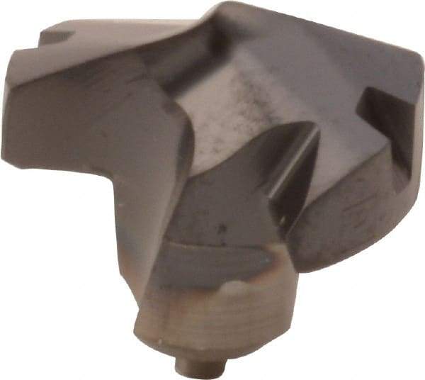 Kennametal - Series KenTIP, 10.49mm Diam Grade KCP15 140° Replaceable Drill Tip - Carbide, AlTiN Finish, J Seat Size - Apex Tool & Supply