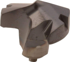 Kennametal - Series KenTIP, 10.49mm Diam Grade KCP15 140° Replaceable Drill Tip - Carbide, AlTiN Finish, J Seat Size - Apex Tool & Supply