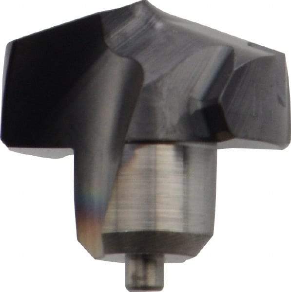 Kennametal - Series KenTIP, 10mm Diam Grade KCP15 140° Replaceable Drill Tip - Carbide, AlTiN Finish, J Seat Size - Apex Tool & Supply