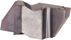 Kennametal - 4M400NG K Grade KCU25, 4mm Cutting Width Carbide Grooving Insert - 6.35mm Max Depth of Cut, Right Hand, 0.57mm Corner Radius, AlTiN Finish - Apex Tool & Supply