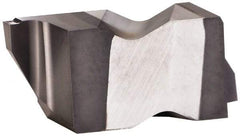 Kennametal - 3M120NG K Grade KCU25, 1.2mm Cutting Width Carbide Grooving Insert - 1.91mm Max Depth of Cut, Left Hand, 0.19mm Corner Radius, AlTiN Finish - Apex Tool & Supply