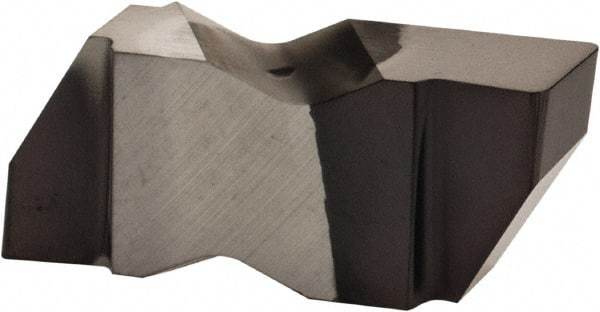 Kennametal - 3189NG Grade KCU10, 4.8mm Cutting Width Carbide Grooving Insert - 3.81mm Max Depth of Cut, Right Hand, 0.57mm Corner Radius, AlTiN Finish - Apex Tool & Supply