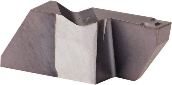 Kennametal - 4189NFD K Grade KCU25, 4.8mm Cutting Width Carbide Grooving Insert - 9.53mm Max Depth of Cut, Right Hand, 0.57mm Corner Radius, AlTiN Finish - Apex Tool & Supply