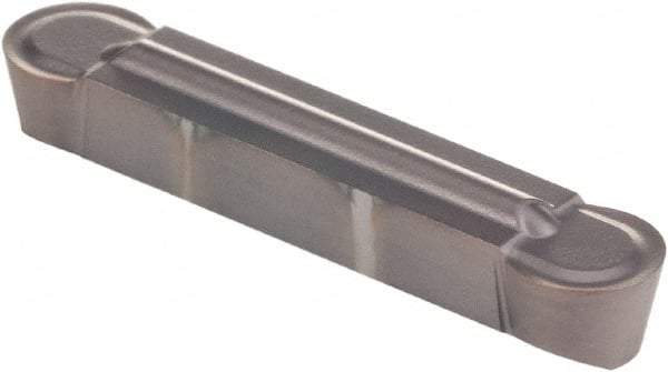 Kennametal - 0500R GMP Grade KCU25, 5mm Cutting Width Carbide Grooving Insert - 4.09mm Max Depth of Cut, Neutral, 2.5mm Corner Radius, AlTiN Finish - Apex Tool & Supply