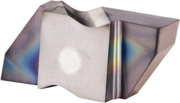 Kennametal - 5312NG Grade KCU25, 7.93mm Cutting Width Carbide Grooving Insert - 9.53mm Max Depth of Cut, Right Hand, 0.83mm Corner Radius, AlTiN Finish - Apex Tool & Supply